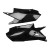 Cycra 20+ Yamaha WR250F Side Number Panels - Black - 1CYC-2779-12