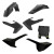 Cycra 16-18 Husqvarna FC250 5-pc Replica Body Kit - Black - 1CYC-9421-12