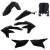 Cycra 23+ Yamaha YZ250F-450F/FX 5 PC. Replica Body Kit - Black - 1CYC-9435-12