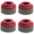 Kibblewhite Red Viton 5/16" Stem x 0.420" Guide Seal Valve Guide Seals: 84-04 Various Harley Davidson Evolution / Sportster / Twin Cam Models (5/16" Valve Stems) (Pack of 4)