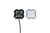 Diode Dynamics Stage Series Single Color LED Rock Light - Red M8 (one) - DD7437