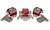 Energy Suspension 69-71 Camaro / 70-73 Monte Carlo Red Motor and Transmission Mounts; Chrome Finish - 3.1134R Photo - Primary