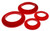 Energy Suspension 79-04 Ford Mustang SVO Red Rear Spring Upper & Lower Isolator Set - 4.6101R Photo - Primary