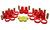 Energy Suspension 02-07 GM SUV Red Rear End Control Arm Bushing Set - 3.3194R Photo - Primary