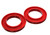 Energy Suspension Universal 3-3/16in ID 5-1/4in OD 3/4in H Red Coil Spring Isolators (2 per set) - 9.6107R Photo - Primary