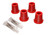 Energy Suspension 87-96 Mitsubishi 2WD PU / 79-93 Dodge D-50 PU Red Front Control Arm Bushing Set - 5.3102R Photo - Primary