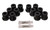 Energy Suspension 81-89 Toyota FJ40/FJ60 Landcruiser 2/4WD Blk Front Leaf Spring Bushing Set - 8.2106G Photo - Primary