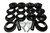 Energy Suspension 18+ Jeep Wrangler JL Black Rock-Flex 2in Adjustable Coil Spacer Set - 2.6116G Photo - Primary