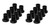 Energy Suspension 13-20 Can Am Maverick Front Control Arm Set - Black - 70.10001G