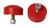 Energy Suspension 1in Tall Buttonhead Bump Stop - Red - 9.9116R Photo - Primary