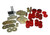 Energy Suspension 18-20 Jeep Wrangler JL Body Mount Set With Hardware - Red - 2.4114R Photo - Primary