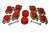 Energy Suspension 18-20 Jeep Wrangler JL Body Mount Set With Hardware - Red - 2.4114R Photo - Unmounted