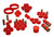 Energy Suspension 94-97 Honda Accord/Odyssey Red Hyper-Flex Master Bushing Set - 16.18107R Photo - Primary