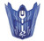 EVS T3 Pinner Visor - Blue/White - H16T3P-VSBUW User 1