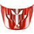 EVS T3 Pinner Helmet Visor - Red - HE21T3P-VSRD User 1