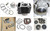 6 VOLT (SHORT ROD) TOP END ENGINE KIT