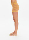 THE UPSIDE women’s stripe Naxos 3inch Spin Short is designed for a soft & comfortable fit in jacquard fabrication. Made for yoga & pilates.