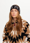 THE UPSIDE women’s black organic cotton Superstar Knitted Headband is designed to sit close to the head for warmth or under your helmet. Designed for Après-ski and winter wear.