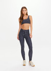 THE UPSIDE women’s recycled supersoft fabric Starlet 28inch Legging is designed for a supportive & comfortable fit and features an elastic drawcord in navy and cream. Made for yoga & pilates.