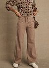 THE UPSIDE women's mocha Jetset Pant is designed for a regular fit and features an elasticated waist with a drawcord and front and back packets. The perfect everyday pant.