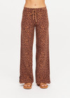 THE UPSIDE women's leopard organic cotton Malawi Freya Knit Pant is true-to-size and features a elasticated waistband with drawcord and short splits at hem. Made for everyday.