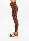 THE UPSIDE women's leopard Malawi 25inch Midi Pant offers soft & supportive fit and features a orange and navy striped drawcord in our recycled peached fabrication. Made for yoga & pilates.