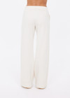 THE UPSIDE women's cream Navar Marnie Wide Leg Pant is a high-rise wide leg fit in our castilla "TU" design and features an elasticated waistband and side seam pockets. Made for everyday wear.