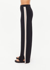 THE UPSIDE women's black Freya Knit Pant has a straight leg fit and features an elasticated waistband  and short splits at hem. Made for lifestyle.