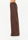 THE UPSIDE women's brown recycled cotton Soho Tokio Wide Leg Pant offers a high-rise with a wide leg design, elasticated waistband and front pockets in side seam. Made for lifestyle.