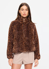 THE UPSIDE women's leopard recycled Harlow Fleece Pullover is designed for a relaxed fit and features a quarter zip, raglan sleeves, zip pockets, elasticated waist and cuffs. Made for lifestyle.