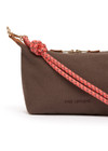THE UPSIDE women's brown 100% cotton Poppy Crossbody Bag features a paracord strap, embroidered logo, zip closure and contrast lining. Made for lifestyle.