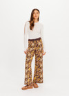 THE UPSIDE women's floral organic cotton Copacabana Juniper Knit Pant offers a soft and supportive fit with a straight leg silhouette, side stripes and drawcord waistband. Made for lifestyle.