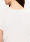 THE UPSIDE women's natural hemp cotton 70’s Tee offers a true to size fit and features contrast rib neckline and soft slub jersey texture. Made for lifestyle.