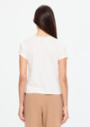 THE UPSIDE women's natural hemp cotton 70’s Tee offers a true to size fit and features contrast rib neckline and soft slub jersey texture. Made for lifestyle.