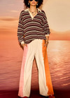 THE UPSIDE women’s tie dye recycled cotton Tokio Wide Leg Pant is designed for a relaxed fit and features side detailing, a high rise waist and side seam pockets. Made for lifestyle.
