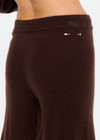 THE UPSIDE women's brown cashmere blend Coco Amelie Cashmere Knit Pant is designed for a true to size fit and features a straight leg silhouette, elasticated waistband and drawcord detail. Made for lifestyle.