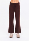 THE UPSIDE women's brown cashmere blend Coco Amelie Cashmere Knit Pant is designed for a true to size fit and features a straight leg silhouette, elasticated waistband and drawcord detail. Made for lifestyle.