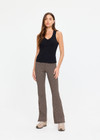 THE UPSIDE women's black organic cotton Charli Button Tank Top is cut for a slim fit and features a V neckline, button front detailing and ribbed construction. Made for lifestyle.