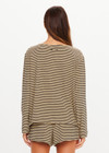 THE UPSIDE women's stripe Santos Rio Long Sleeve Top is designed for a relaxed fit and features soft towelling fabrication, dropped shoulders and a timeless stripe design. Made for lifestyle.