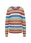 THE UPSIDE women's stripe Iza Milla Long Sleeve Knit Top is designed for a relaxed fit and features a semi sheer lightweight knit and multicolour stripe detailing. Made for lifestyle.
