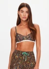 THE UPSIDE women's Laguna Elyssa Bra offers low coverage and features our Laguna palm print with a sweetheart neckline and adjustable straps. Made for yoga & pilates.