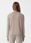 THE UPSIDE women’s brown Aimee Cashmere Collared Cardi is a regular-fit button-up style with a collar, ribbed hem and tonal pearlised buttons. Made for lifestyle.