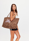 THE UPSIDE women's animal cotton Panthera Rhodes Tote Bag features soft, tubular straps and a lilac lining. Made for lifestyle.