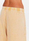 THE UPSIDE women's yellow Soho Tokio Wide Leg Pant is designed for a relaxed fit and features an elasticated waistband, front pockets and embroidered arrow logo. Made for everyday.