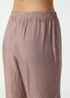 THE UPSIDE women's check Palacio Marnie Wide Leg Pant is high-rise with an elasticated waistband, pinstitch detail and side seam pockets. Made for lifestyle.