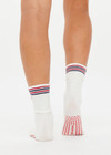 THE UPSIDE women's Love Club 2 Pack Grip Sock are anti slip grip socks perfect for pilates and yoga. Featuring a soft terry sole and embroidered heart & arrow.