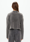 SOHO CROPPED LONG SLEEVE TOP - WASHED BLACK [USW125042]