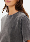 SOHO EVA CREW NECK TEE - WASHED BLACK [USW125044]