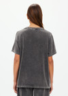 SOHO EVA CREW NECK TEE - WASHED BLACK [USW125044]