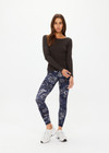 TYRA SCOOPBACK LONG SLEEVE TOP - LICORICE [USW125087]